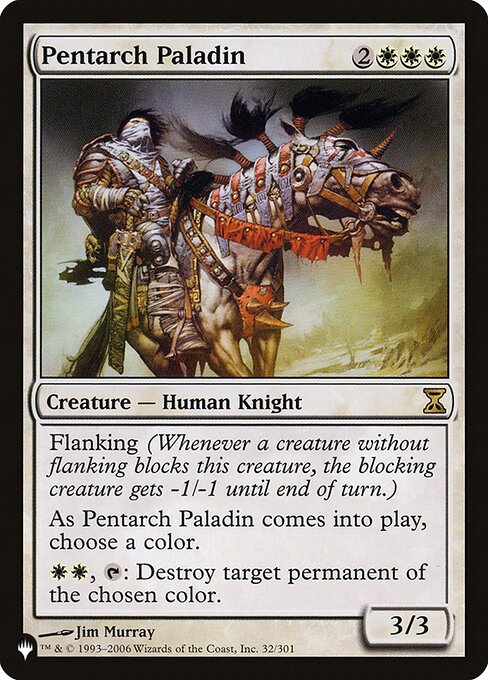 Pentarch Paladin - The List Reprints - R - 32/301