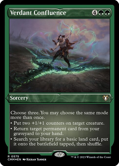 Verdant Confluence (Foil Etched) - Commander Masters - R - 575