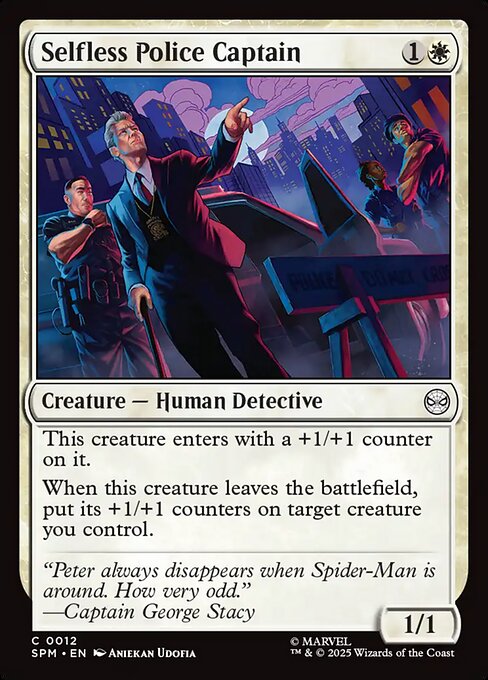Selfless Police Captain - Marvel's Spider-Man - C - 12