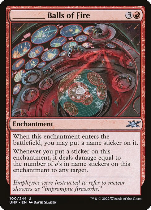 _____ Balls of Fire - Unfinity - U - 100
