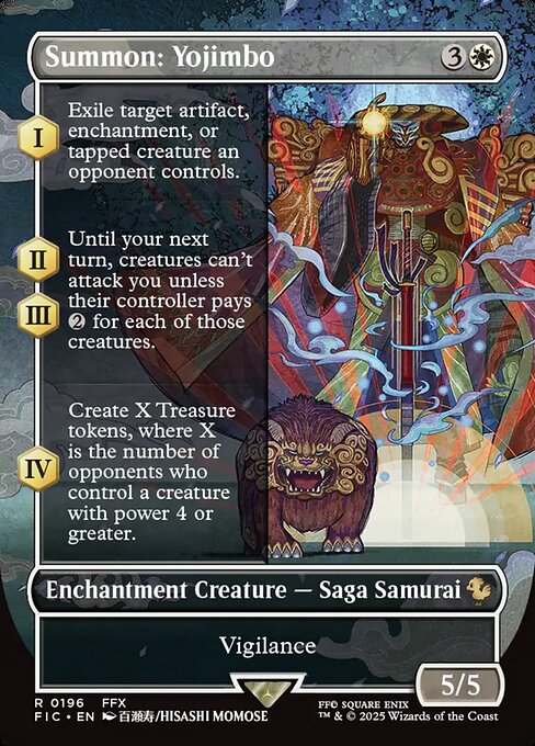 Summon: Yojimbo (Borderless) - Commander: FINAL FANTASY - R - 196
