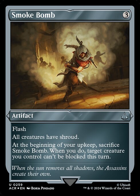 Smoke Bomb (Foil Etched) - Universes Beyond: Assassin's Creed - U - 259