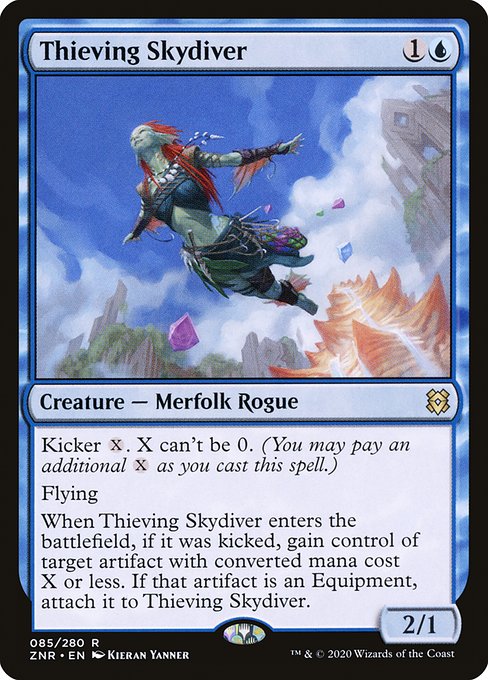 Thieving Skydiver - Zendikar Rising - R - 85