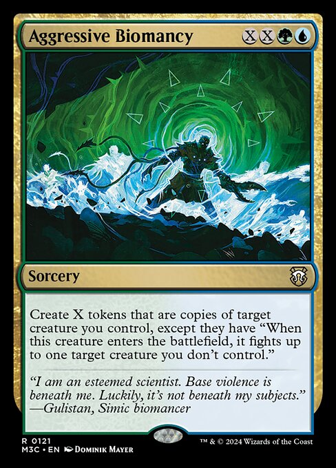 Aggressive Biomancy - Commander: Modern Horizons 3 - R - 121