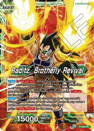 Raditz // Raditz, Brotherly Revival - Promotion Cards - Promo - P-338