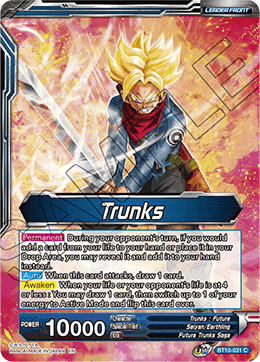 Trunks // SS2 Trunks, Envoy of Justice - Rise of the Unison Warrior - Common - BT10-031