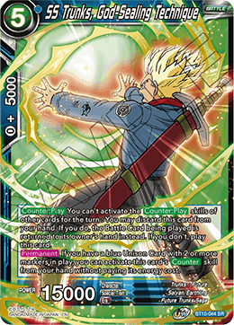 SS Trunks, God-Sealing Technique - Rise of the Unison Warrior - Super Rare - BT10-044