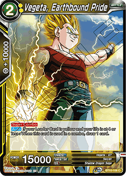 Vegeta, Earthbound Pride - Rise of the Unison Warrior - Common - BT10-106