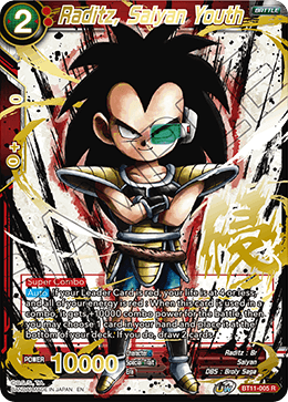 Raditz, Saiyan Youth (Alternate Art) - Special Anniversary Set 2021 - Rare - BT11-005