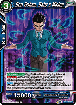 Son Gohan, Baby's Minion - Vermilion Bloodline - Rare - BT11-035