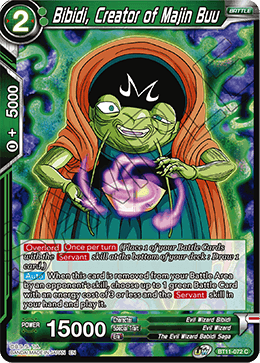 Bibidi, Creator of Majin Buu - Vermilion Bloodline - Common - BT11-072