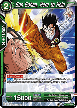Son Gohan, Here to Help - Vermilion Bloodline - Common - BT11-077