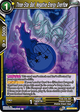 Three-Star Ball, Negative Energy Overflow - Vermilion Bloodline - Uncommon - BT11-115