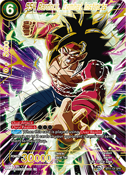 SS4 Bardock, Combat Instincts (SPR) - Vermilion Bloodline - Special Rare - BT11-131