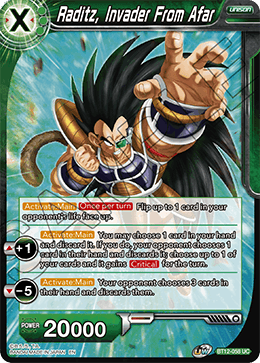 Raditz, Invader From Afar - Vicious Rejuvenation - Uncommon - BT12-058