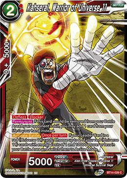 Kahseral, Warrior of Universe 11 - Cross Spirits - Common - BT14-026