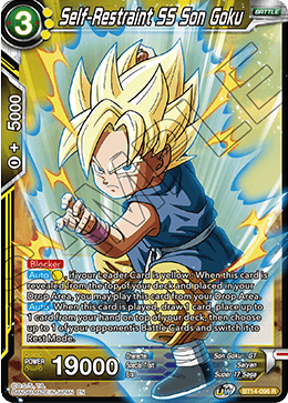 Self-Restraint SS Son Goku - Cross Spirits - Rare - BT14-096