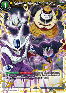 Opening the Gates of Hell - Cross Spirits - Super Rare - BT14-116