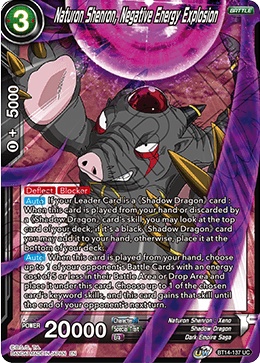 Naturon Shenron, Negative Energy Explosion - Cross Spirits - Uncommon - BT14-137