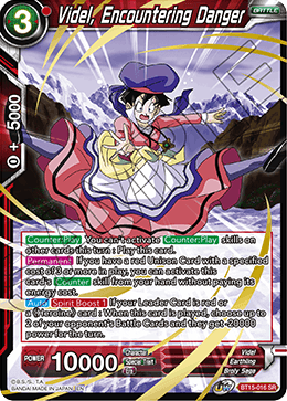 Videl, Encountering Danger - Saiyan Showdown - Super Rare - BT15-016