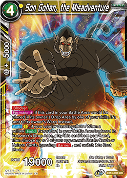 Son Gohan, the Misadventure - Saiyan Showdown - Uncommon - BT15-097