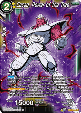 Cacao, Power of the Tree - Saiyan Showdown - Rare - BT15-111
