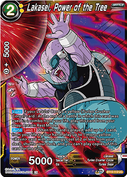 Lakasei, Power of the Tree - Saiyan Showdown - Uncommon - BT15-113