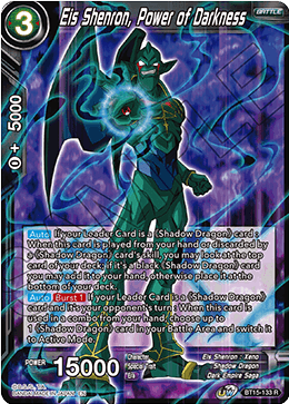 Eis Shenron, Power of Darkness - Saiyan Showdown - Rare - BT15-133