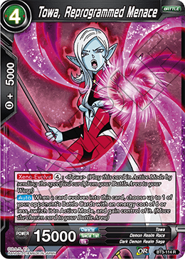 Towa, Reprogrammed Menace - Cross Worlds - Rare - BT3-114
