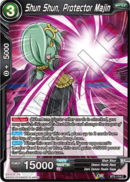 Shun Shun, Protector Majin - Cross Worlds - Common - BT3-119
