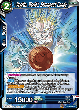 Vegito, World's Strongest Candy - Destroyer Kings - Rare - BT6-037