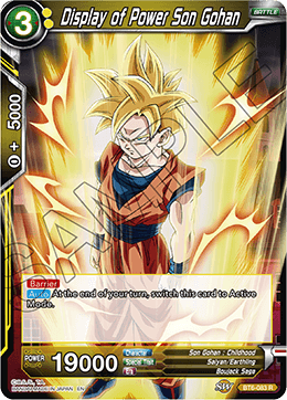 Display of Power Son Gohan - Destroyer Kings - Rare - BT6-083