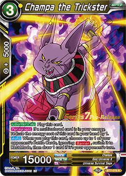 Champa the Trickster - Assault of the Saiyans Pre-Release Cards - Rare - BT7-078_PR