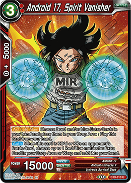 Android 17, Spirit Vanisher - Universal Onslaught - Common - BT9-013