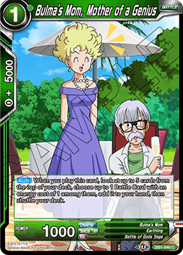 Bulma's Mom, Mother of a Genius - Draft Box 04 - Dragon Brawl - Common - DB1-046
