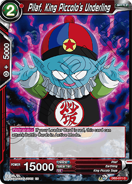 Pilaf, King Piccolo's Underling - Draft Box 06 - Giant Force - Common - DB3-011
