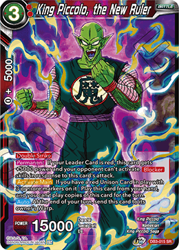 King Piccolo, the New Ruler - Draft Box 06 - Giant Force - Super Rare - DB3-015