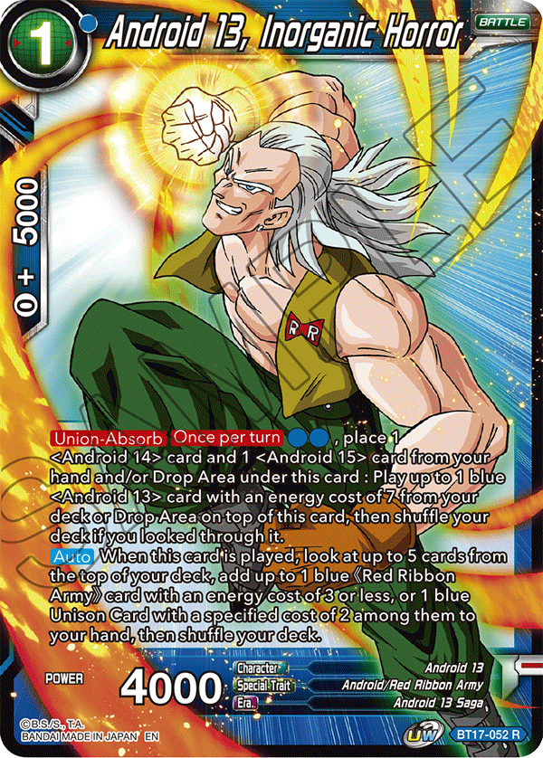 Android 13, Inorganic Horror - Ultimate Squad - Rare - BT17-052