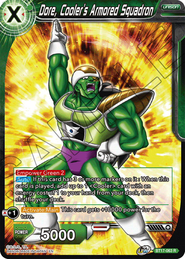 Dore, Cooler's Armored Squadron - Ultimate Squad - Rare - BT17-063