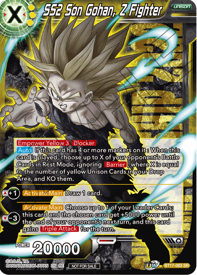 SS2 Son Gohan, Z Fighter (Championship 2022 Celebration Pack) - Promotion Cards - Promo - BT17-083