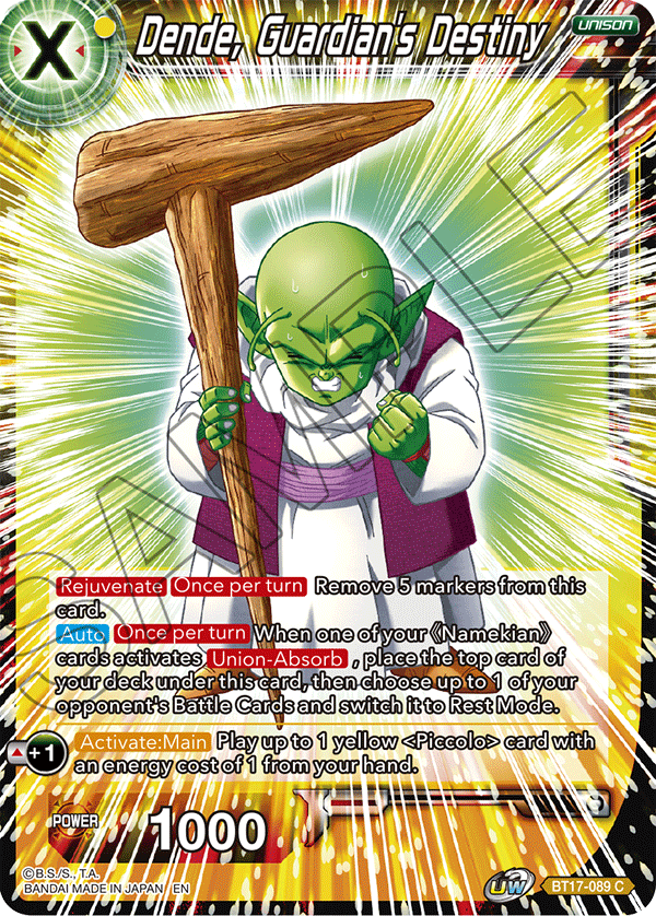 Dende, Guardian's Destiny - Ultimate Squad - Common - BT17-089