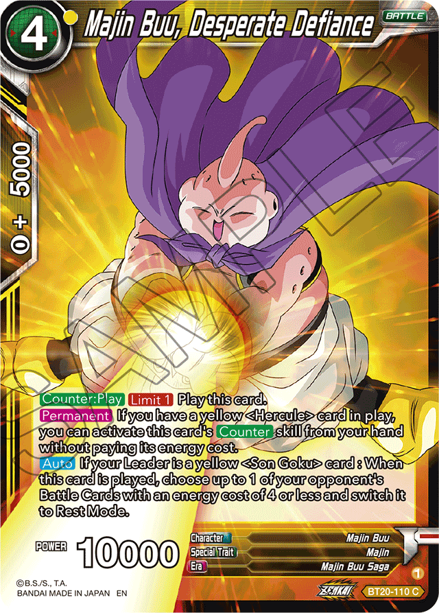 Majin Buu, Desperate Defiance - Power Absorbed - Common - BT20-110