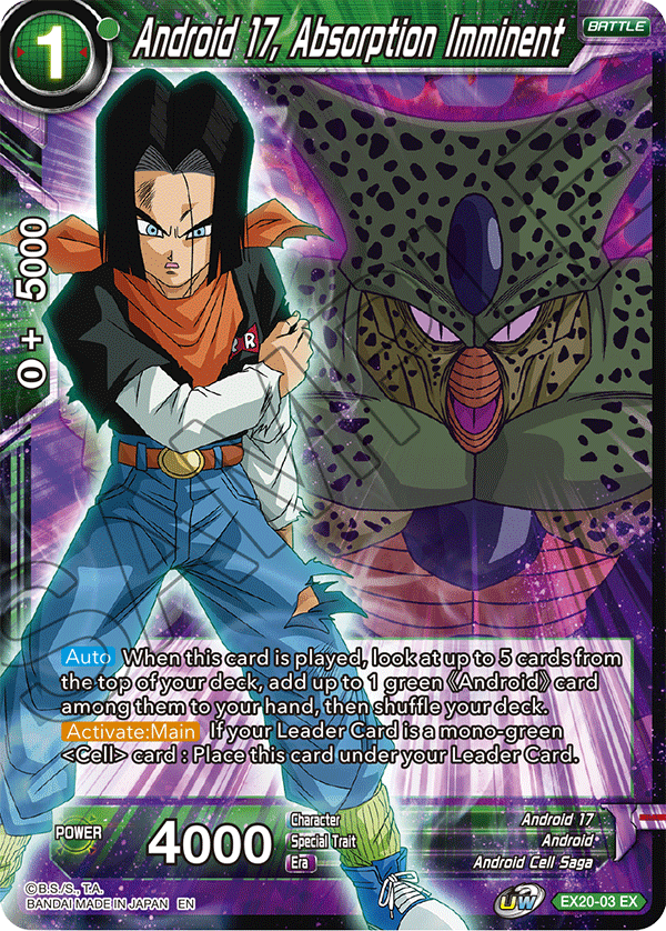 Android 17, Absorption Imminent - Expansion Deck Box Set 20: Ultimate Deck 2022 - Expansion Rare - EX20-03