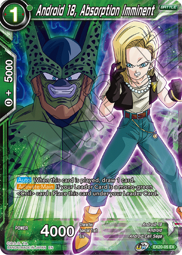 Android 18, Absorption Imminent - Expansion Deck Box Set 20: Ultimate Deck 2022 - Expansion Rare - EX20-05