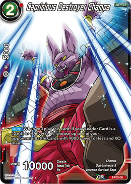 Capricious Destroyer Champa - Expansion Deck Box Set 03: Ultimate Box - Expansion Rare - EX03-06