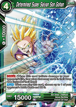 Determined Super Saiyan Son Gohan (Non-Foil Version) - Promotion Cards - Promo - P-016