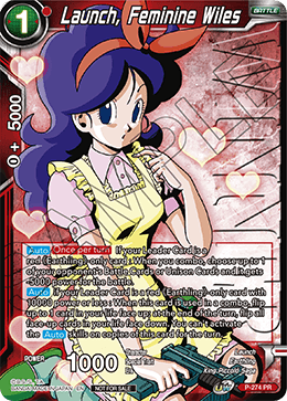 Launch, Feminine Wiles (Unison Warrior Series Tournament Pack Vol.3) (Winner Stamped) - Tournament Promotion Cards - Promo - P-274