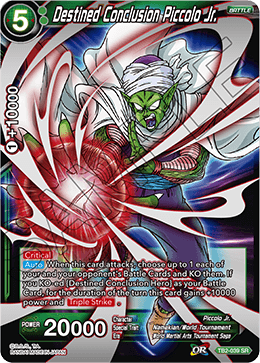 Destined Conclusion Piccolo Jr. - World Martial Arts Tournament - Super Rare - TB2-039