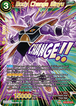 Body Change Ginyu (SPR) - Clash of Fates - Special Rare - TB3-006_SPR