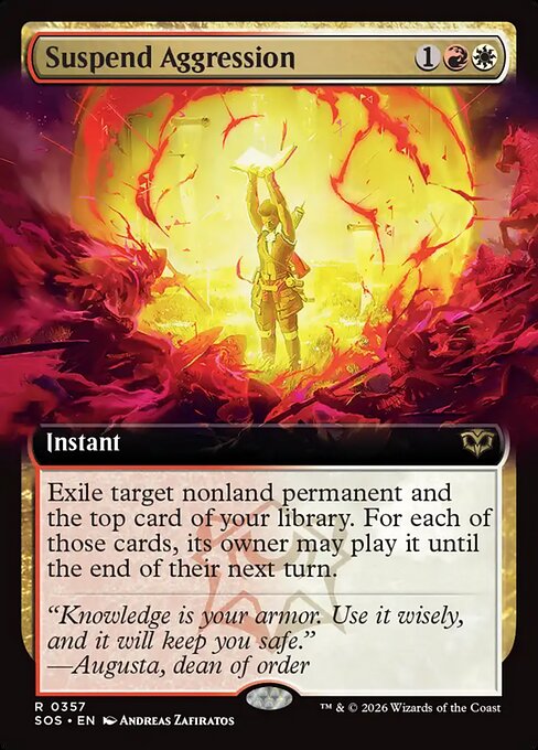 Suspend Aggression (Extended Art) - Secrets of Strixhaven - R - 357